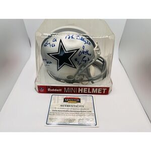 Riddell Dallas Cowboys Doomsday Defense Autographed Throwback Mini Helmet